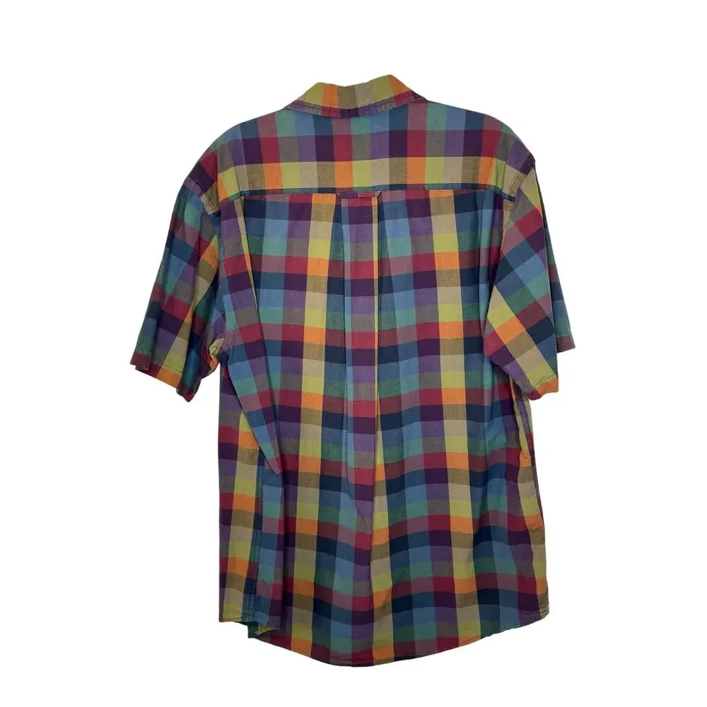 Orvis Mens Short Sleeve Casual Woven Shirt with Chest Pocket size Large - Picture 2 of 3
